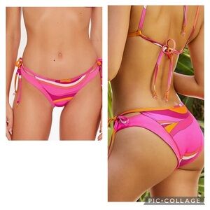 Trina TurkVivid Vista Layered Tie Side Bikini Bottom-Cheeky Coverage